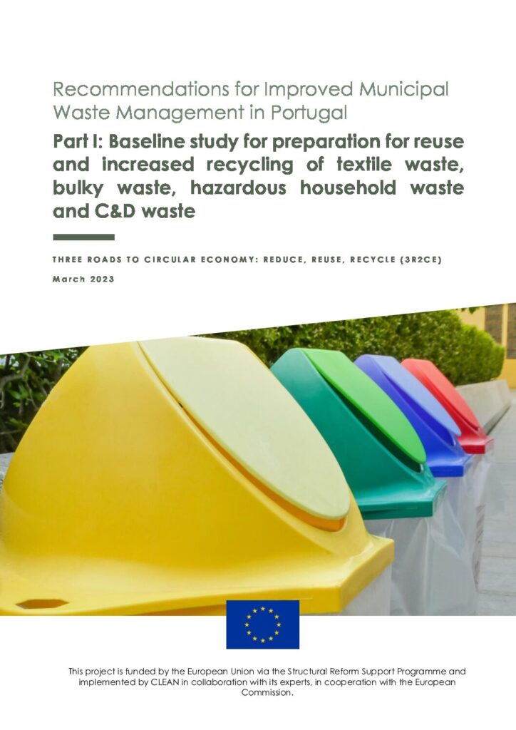 Recommendations for Improved Municipal Waste Management in Portugal – part I