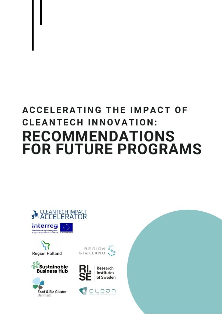 Anbefalinger for fremtidige cleantech programmer