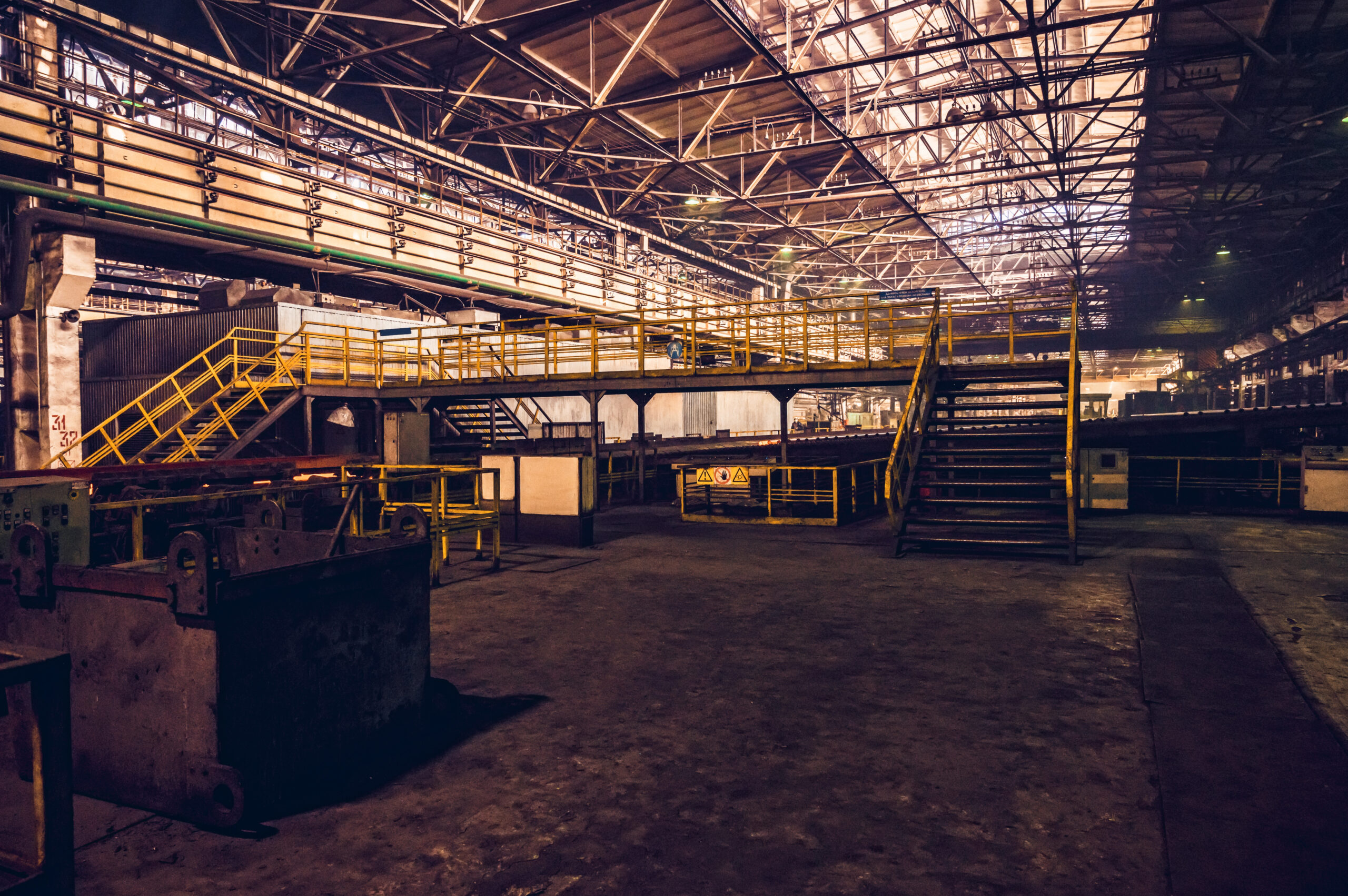 En forladt lagerhaller
