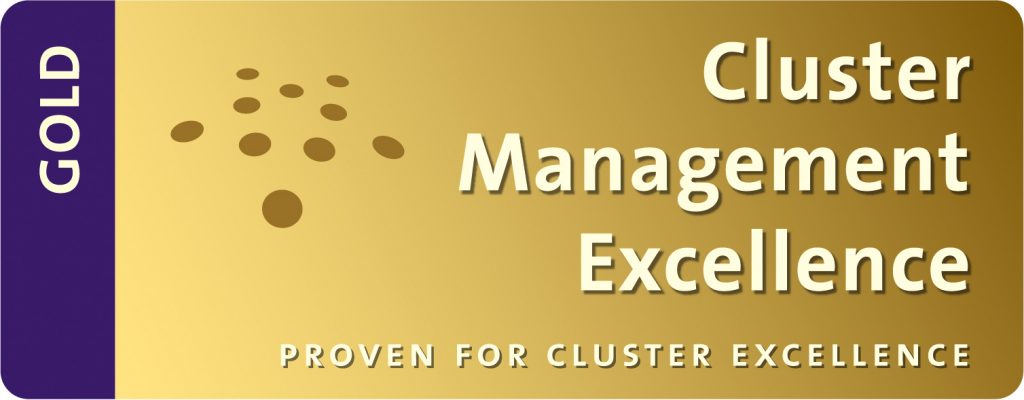 Cluster Management Excellence Gold. Proven For Cluster Excellence logo