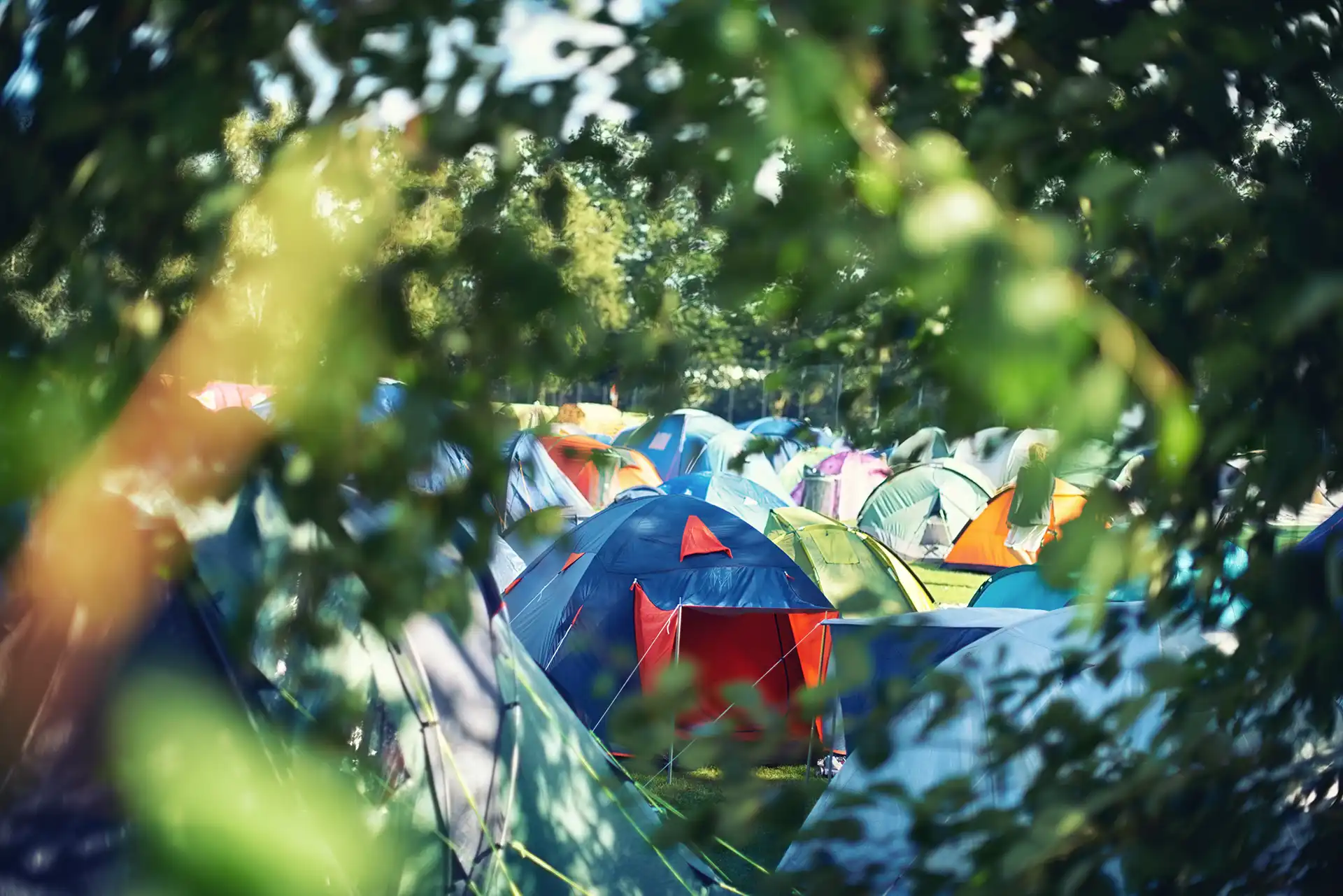 Tents at a festival
