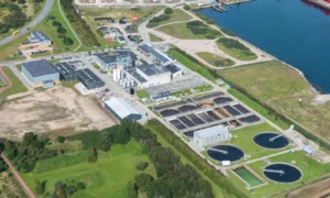 Aerial view of Kalundborg Forsyning