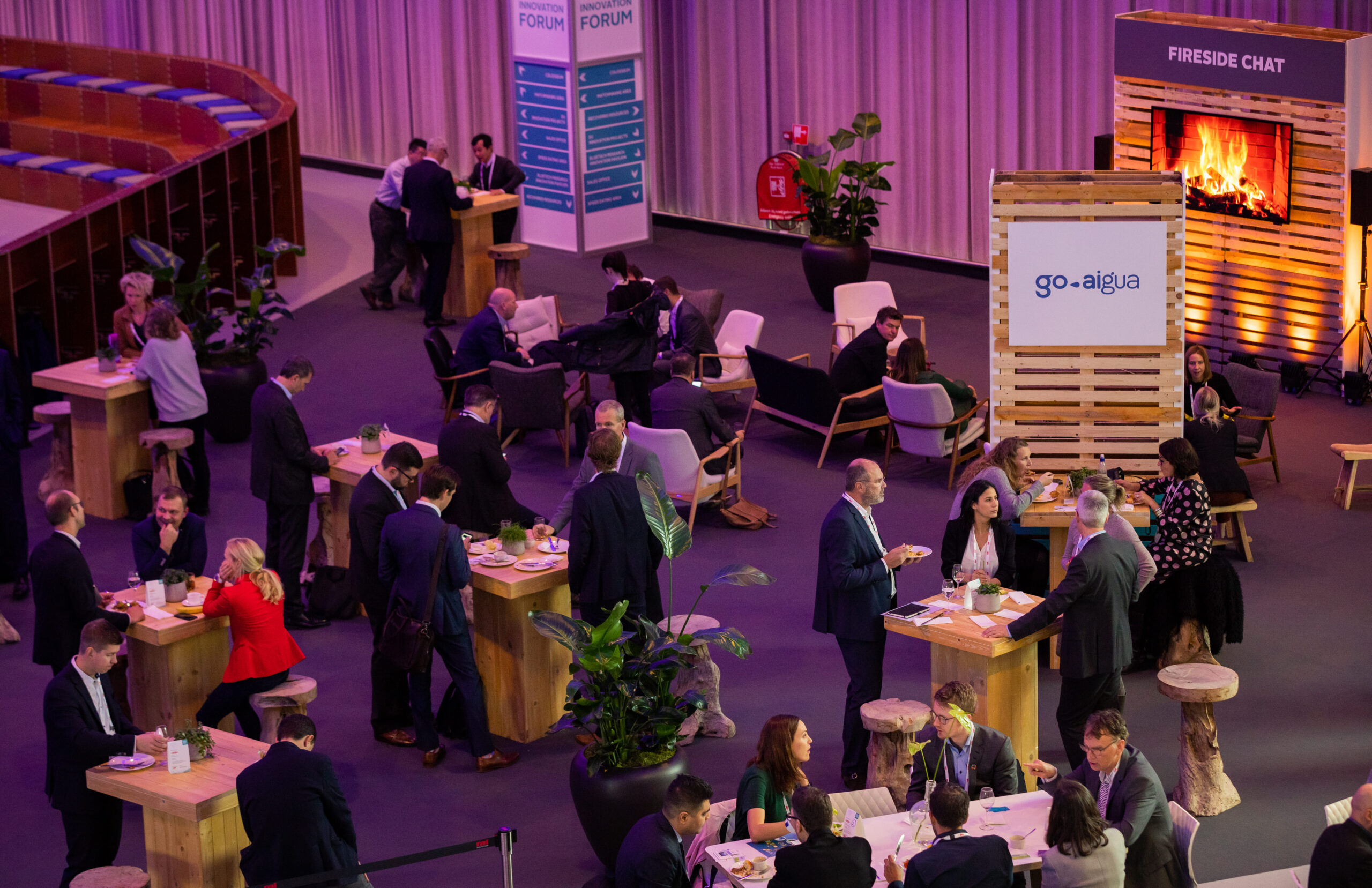 Many people at a conference with