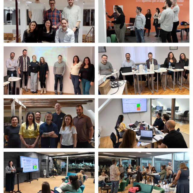 Multiple images of the ENDURANCE team